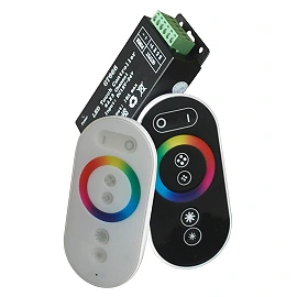 LED RGB Touch Controller 12–24V, up to 216W at 12V, Black