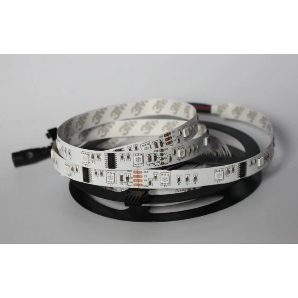 LED sloksne - lenta 5050 RGB SMD 30 diodes/metrā 7.2W/m, IP20 - ST43xx