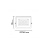 LED Floodlight 50W, 4250lm, 2800K, IP65, White (OPTONICA)