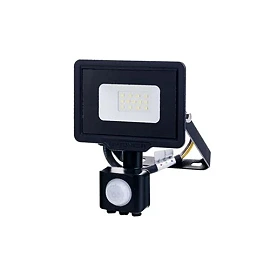 LED Floodlight with Sensor 20W, 1600lm, 2700K, IP65, Black (OPTONICA 5957)