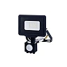 LED prožektors ar sensoru 20W, 1600lm, 2700K, IP65, melns (OPTONICA 5957)