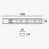 1-Phase LED Track Rail, 2 m, Black (OPTONICA 5155)