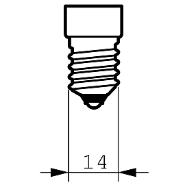 6W, E14, LED bulb, G45, FR, 480Lm, 2800K, SP1449