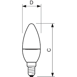 7W, E14, Frosted LED candle, 806Lm, 2700K, B38, CorePro, Philips, 8719514312968