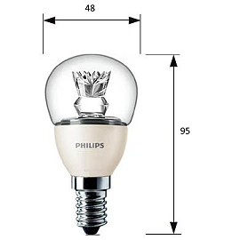 Dimmable 3.4W PHILIPS Master E14 LED bulb, 250lm, 2700K