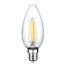 4W Optonica FILAMENT E14 LED candle shaped bulb, 400 lm, WW - SP1472