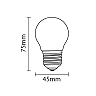 2W G45 Filament LED bulb, E27, 250Lm, 300°, Optonica - SP186x