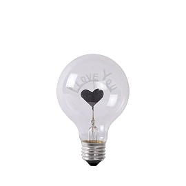 LED Spuldze ar sirsniņu "I love you" - 3W 1700K (Lucide)