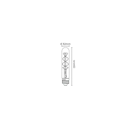 5W, E27, Filament LED bulb, "AMBER", 260LM, 2200K - 49035-05-62 (Lucide)