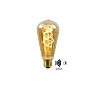 4W, E27, LED Filament outdoor bulb "AMBER", with twilight sensor, 230LM, 2200K - 49034-04-62 (Lucide)