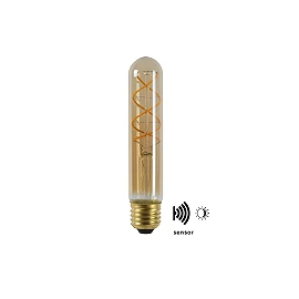 4W, E27, LED Filament outdoor bulb "AMBER", with twilight sensor, 230LM, 2200K - 49035-04-62 (Lucide)