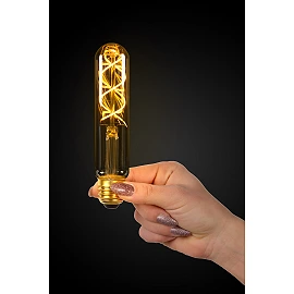 4W, E27, LED Filament outdoor bulb "AMBER", with twilight sensor, 230LM, 2200K - 49035-04-62 (Lucide)