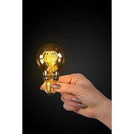 4W, E27, LED Filament outdoor bulb "AMBER", with twilight sensor, 230LM, 2200K - 49042-04-62 (Lucide)