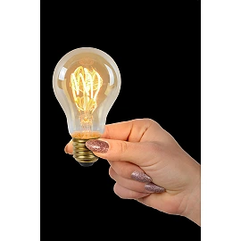 4W, E27, LED Filament outdoor bulb "AMBER", with twilight sensor, 230LM, 2200K - 49042-04-62 (Lucide)