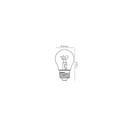 3W, E27, Filament LED bulb, "AMBER", 120LM, 2200K - 49045-03-62 (Lucide)