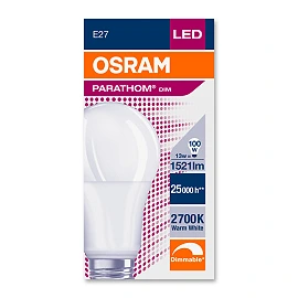 Dimmable, 14W, E27, Osram, LED bulb, 2700K, 1521Lm, P CLAS A 100W 827 - 4058075594227