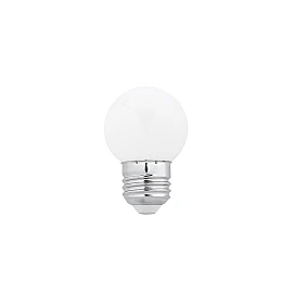 1W E27 G45 LED spuldze, bumbiņas formas, 20 lm, dažādas krāsas - WOJ1179x