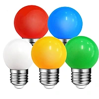 1W E27 G45 LED spuldze, bumbiņas formas, 20 lm, dažādas krāsas - WOJ1179x