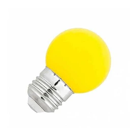1W E27 G45 LED spuldze, bumbiņas formas, 20 lm, dažādas krāsas - WOJ1179x