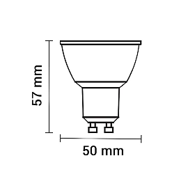 LED spot GU10 7W 2700K 560lm 38° (OPTONICA)