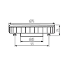9W Gx53 LED bulb with 595Lm, 3000K