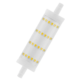 LED R7s spuldze 118mm 13W 2700K 1521lm, nedimmējama, caurspīdīga (LEDVANCE)