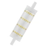 LED R7s spuldze 118mm 13W 2700K 1521lm, nedimmējama, caurspīdīga (LEDVANCE)