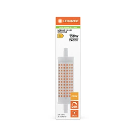 LED R7s spuldze 118mm 18.2W 2700K 2452lm dimmējama, caurspīdīga (LEDVANCE)