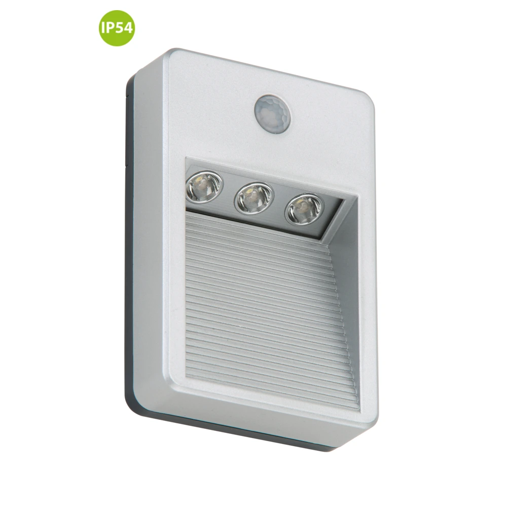 Function outdoor light "LERO", 3 LED module, 0.36W, IP54, with motion detector - 2278-031