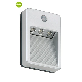 Function outdoor light "LERO", 3 LED module, 0.36W, IP54, with motion detector - 2278-031