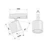 CAFETERIA 3-phase LED track spotlight 33.7 W 3000K 3936 lm 36° black (LIVAL)