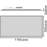 Ledvance LED panel, UGR<19, 120x60cm, 53W, 5830lm, 4000K