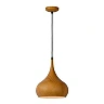 WOODY pendant light Ø30 cm, 1xE27, wood finish (LUCIDE)