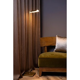 AARON floor reading lamp LED 1x12 W 2700-4000K matt gold / brass (Lucide)