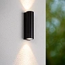 AKRA Wall light Indoor/Outdoor 2x6.5W Integrated LED IP54 Black (Lucide)