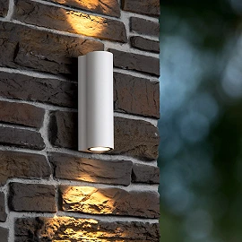 AKRA Wall light Indoor/Outdoor 2x6.5W Integrated LED IP54 White (Lucide)