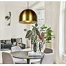 AKRON Pendant light Ø50 cm Premium E27 matt gold / brass (Lucide)
