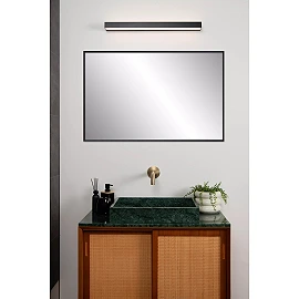 ALEXA Bathroom wall/mirror light 1x8W Integrated LED IP44 Black (Lucide)