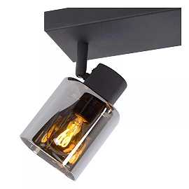 ALION griestu prožektors 3xE14 25W melna (Lucide)