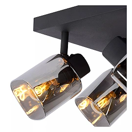 ALION griestu prožektors 4xE14 25W melna (Lucide)