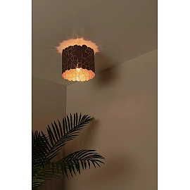 ALMELO Flush ceiling light Ø25.5 cm 1xE27 black (Lucide)
