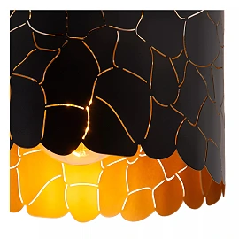 ALMELO Flush ceiling light Ø25.5 cm 1xE27 black (Lucide)