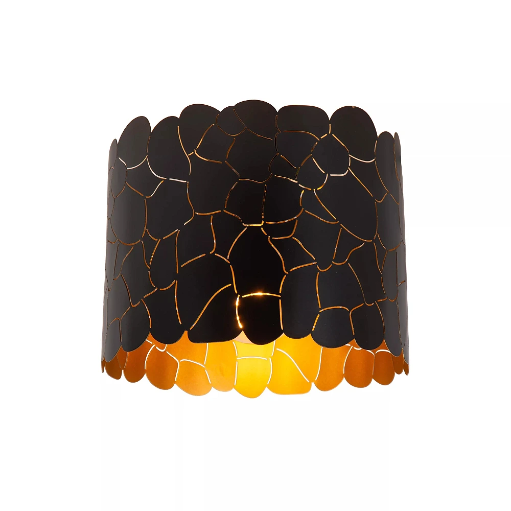ALMELO Flush ceiling light Ø25.5 cm 1xE27 black (Lucide)