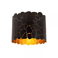 ALMELO Flush ceiling light Ø25.5 cm 1xE27 black (Lucide)