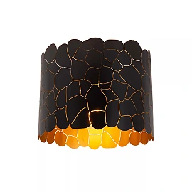 ALMELO Flush ceiling light Ø25.5 cm 1xE27 black (Lucide)