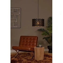 ALMELO Pendant light Ø40 cm 1xE27 black (Lucide)