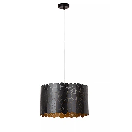 ALMELO Pendant light Ø40 cm 1xE27 black (Lucide)