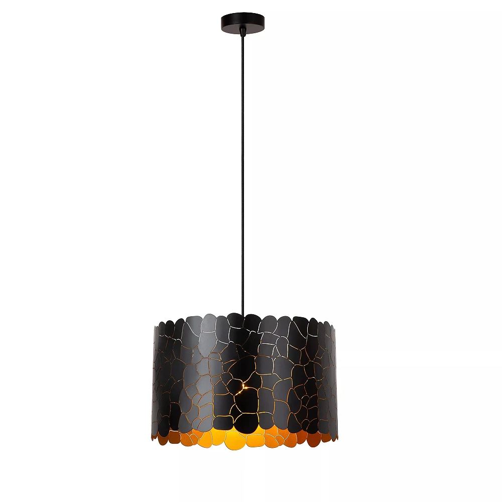 ALMELO Pendant light Ø40 cm 1xE27 black (Lucide)