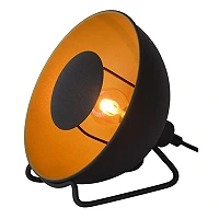ALVARO table lamp Ø20 cm 1×E14 black/gold (Lucide)