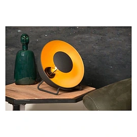 ALVARO table lamp Ø20 cm 1×E14 black/gold (Lucide)